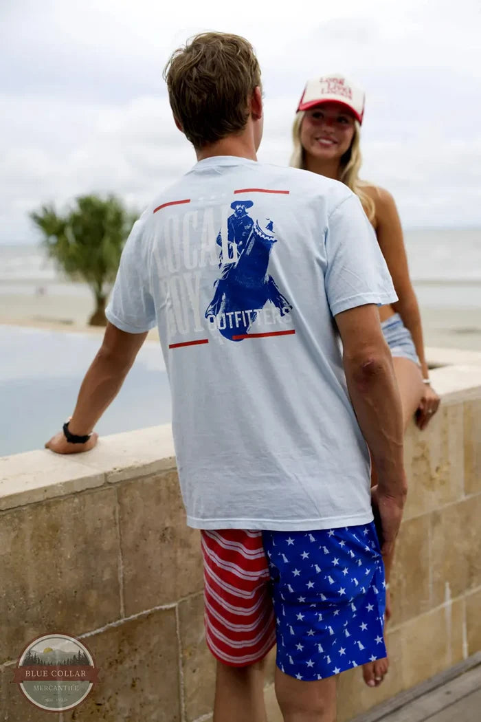 Local Boy Outfitters Beer Wrangler T-Shirt L1000716-CBY lifestyle image on male model