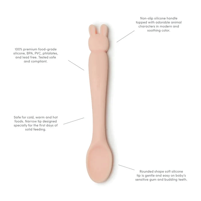 Loulou Lollipop Born to be Wild Feeding Spoon - Rhino