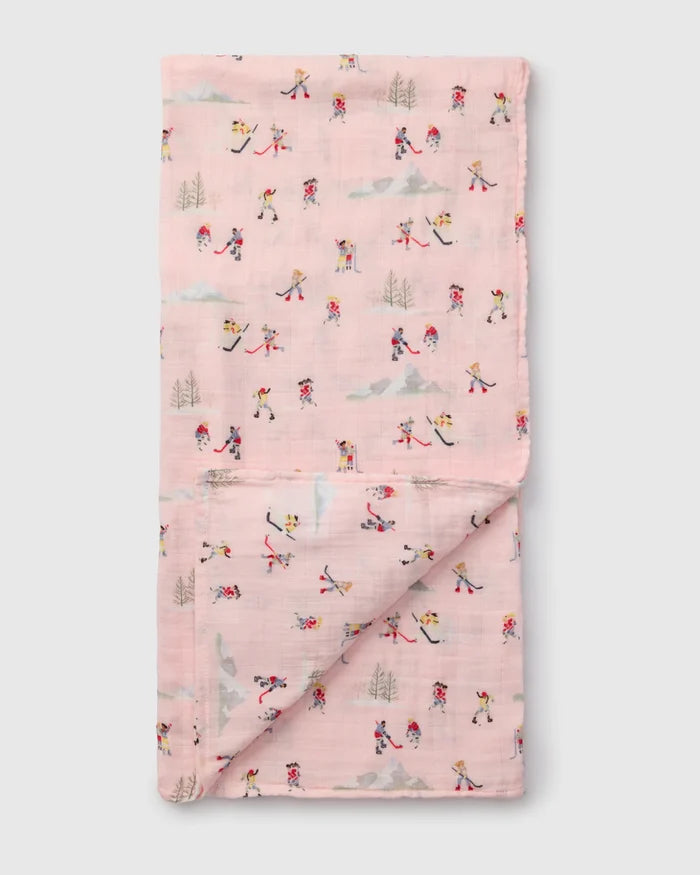 Loulou Lollipop Muslin Swaddle - She Shoots She Scores