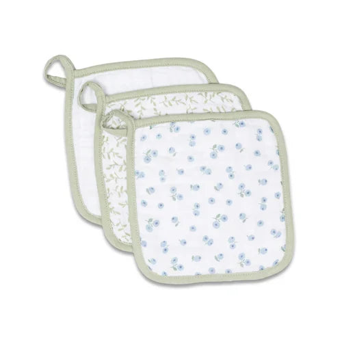 Lulujo 3 Pack Muslin Washcloth