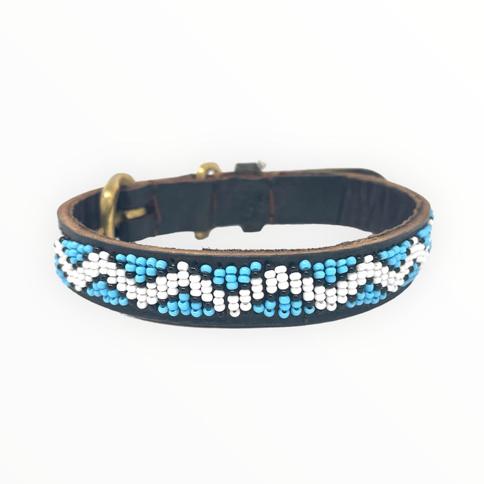 Small / Blue Zigzag