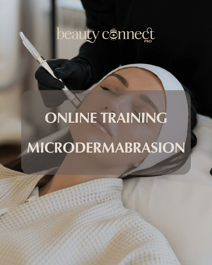 Master Microdermabrasion online training course interface showing professional skincare techniques for estheticians