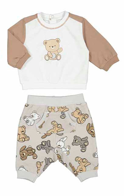 Mayoral 2pc set - Moon Muffi All-0ver Printed Bear