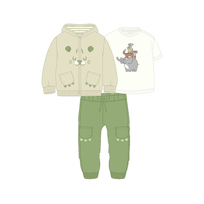 Mayoral 3 piece Tracksuit - Bone/Sage