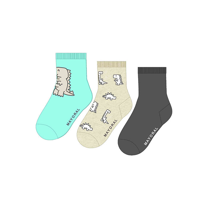 Mayoral 3pc Socks Set - Dinosaurs