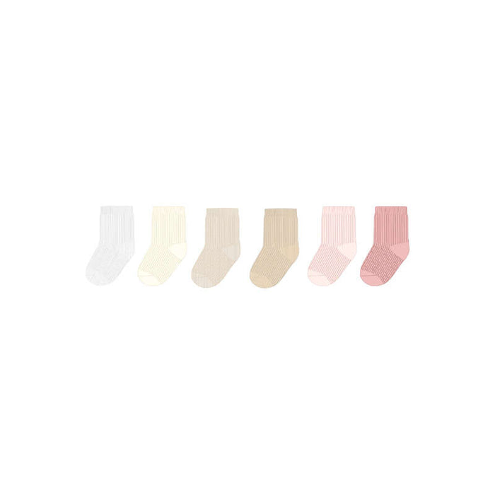 Mayoral 6 Pairs Sock Set - Rose