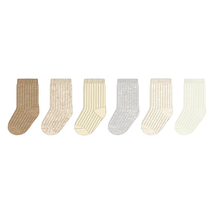 Mayoral 6 Pairs Socks Set - Neutrals