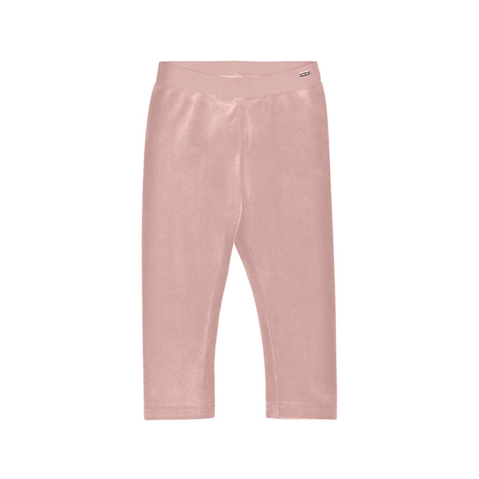 Mayoral Basic Velvet Leggings - Crystal Pink