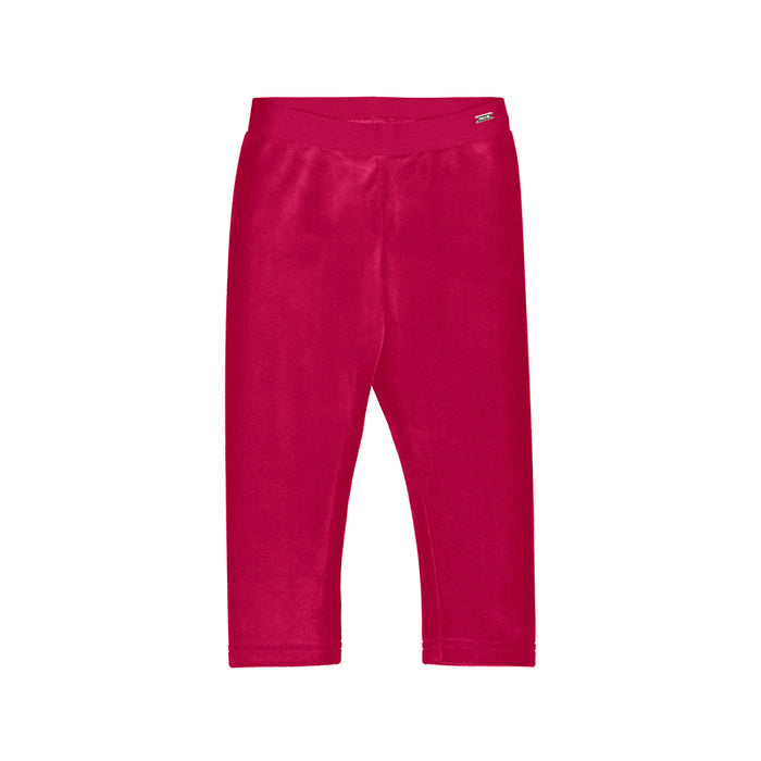 Mayoral Basic Velvet Leggings - Red