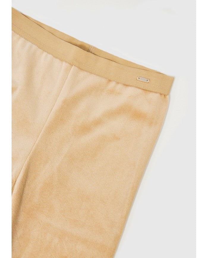 Mayoral Basic Velvet Leggings - Toffee
