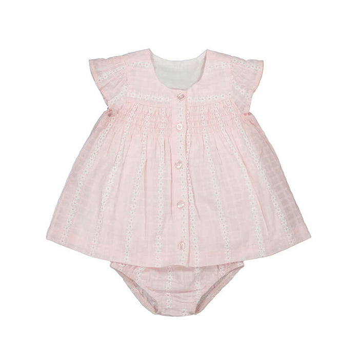 Mayoral Chiffon Dress with Bloomers - Baby Rose