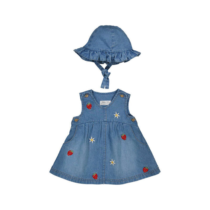 Mayoral Dress with Hat - Denim