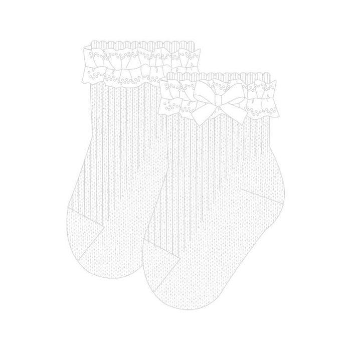 Mayoral Frilly Socks - White