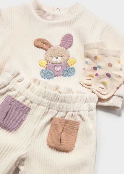 Mayoral Graphic Tracksuit with Socks - Pottery