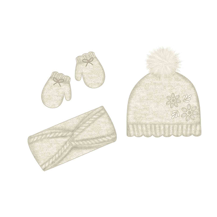 Mayoral Hat & Scarf Set - Sand Beige