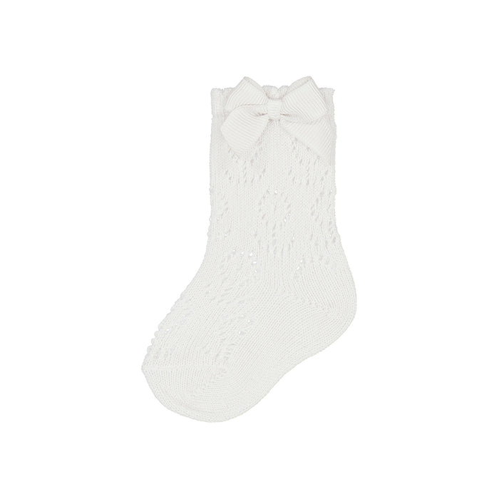 Mayoral Knit Detailed Socks - White