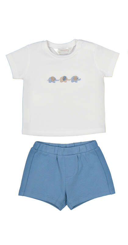 Mayoral Short and T-Shirt Set - Printed Elephant