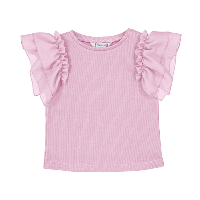 Mayoral Short SLeeve Shirt - Mauve