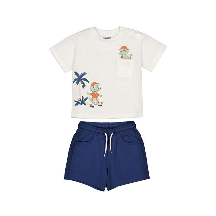 Mayoral Shorts and T-Shirt Set - Ocean