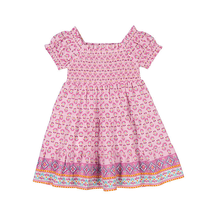 Mayoral Smocked Dress - Mauve