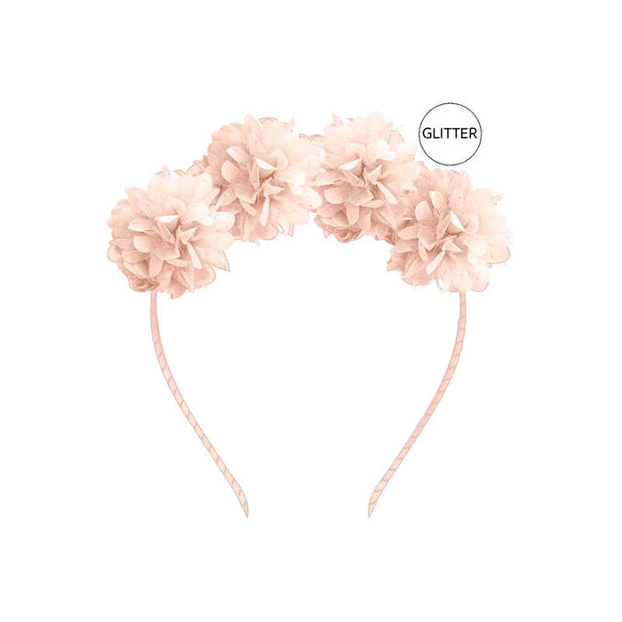 Mayoral Tulle Flower Headband - Blossom Pink