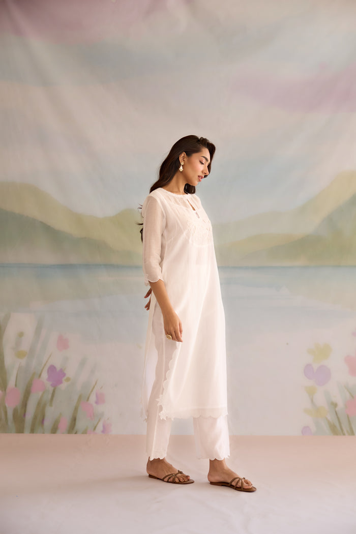 Mishri Chanderi Kurta Set