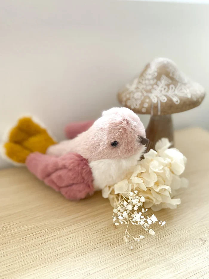 Mon Ami Plush Toy - Rose Finch Bird