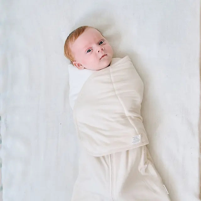 Nest Designs Swaddle Sleep Bag 1.0 TOG Bamboo Jersey - Antique White