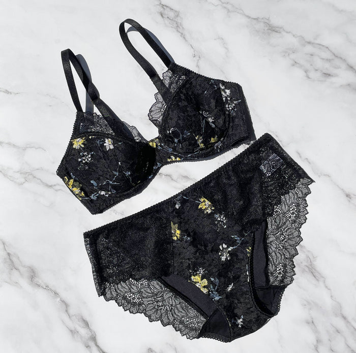 Night Garden Bikini | Black