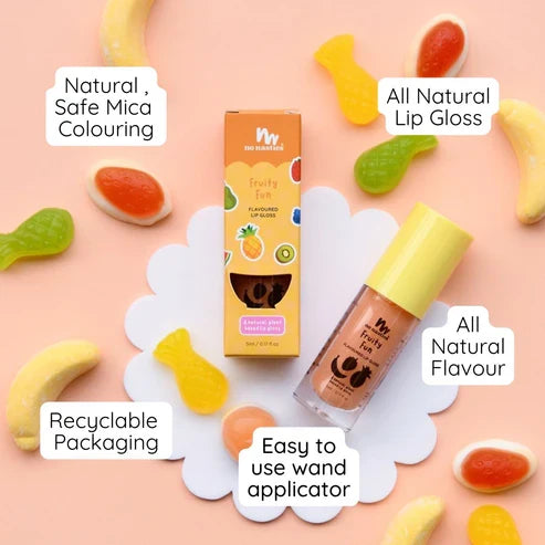 No Nasties Natural Kids Lip Gloss - Fruity Fun - Peachy Shimmer