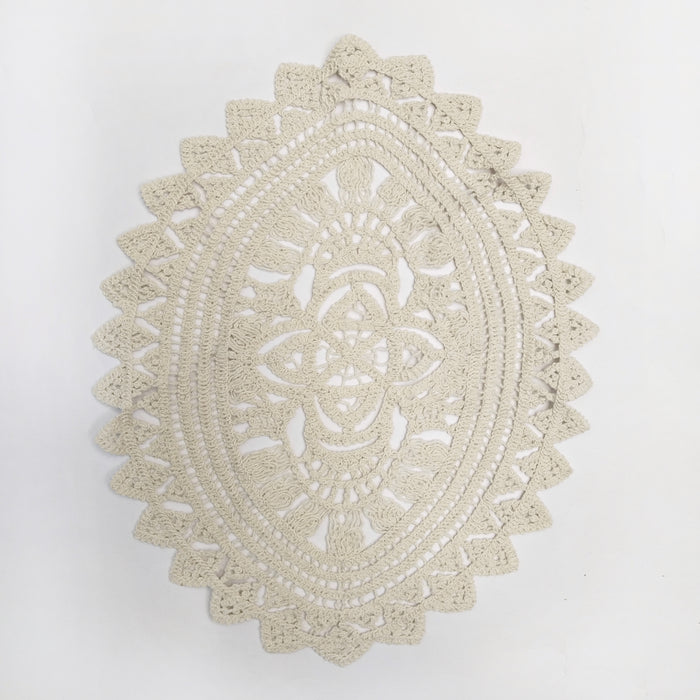 Oval Crochet Cotton Doily Sew Patch