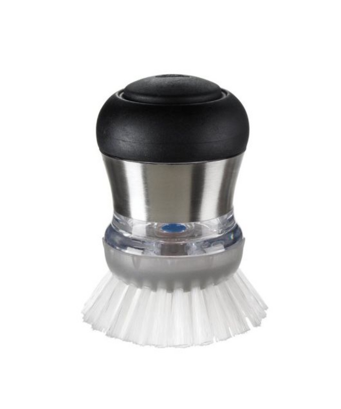 OXO SteeL Soap Dispensing Palm Brush