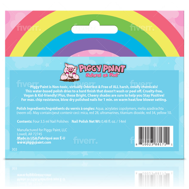 Piggy Paint Polish Box Set - Rainbow