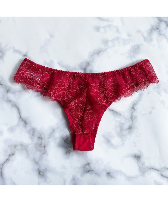 Polka Dot Thong | Berry
