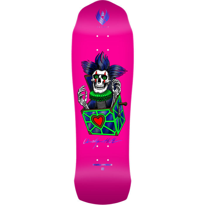 Powell Peralta Pro Chris Hiett Skull FLIGHT Skateboard Deck - 9.5