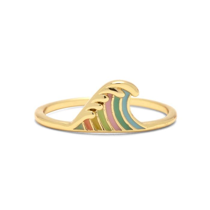 Pura Vida Crashing Waves Ring - Gold by Pura Vida Bracelets