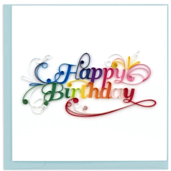 QUILLING CARD - Happy Birthday
