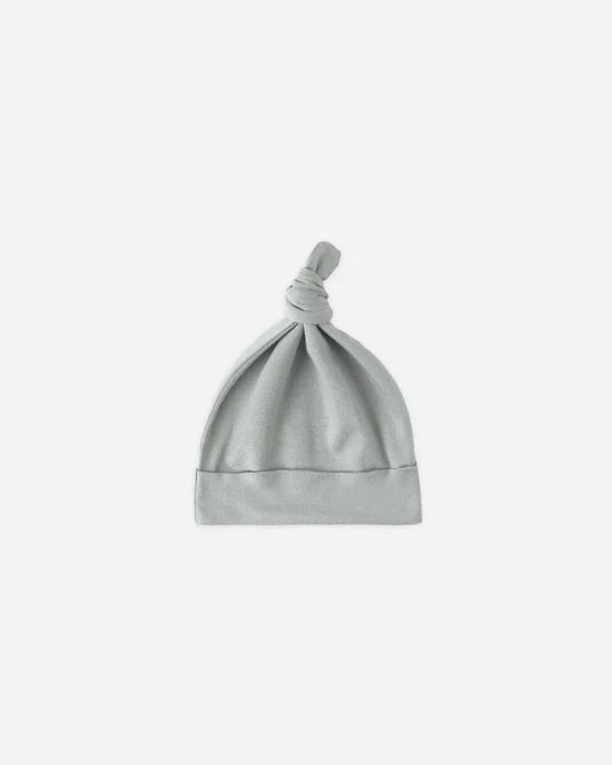 Quincy Mae Knotted Bamboo Baby Hat - Steel Blue