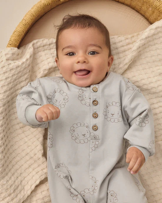 Quincy Mae Relaxed Fleece Jumpsuit - Lions