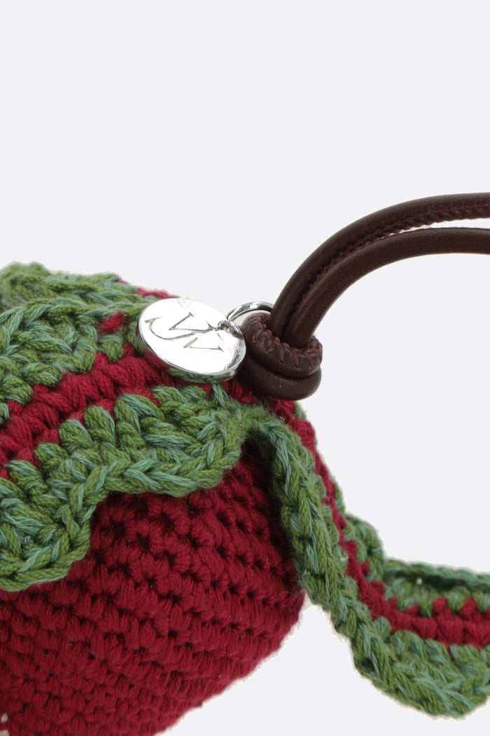 Radish bag charm in crochet