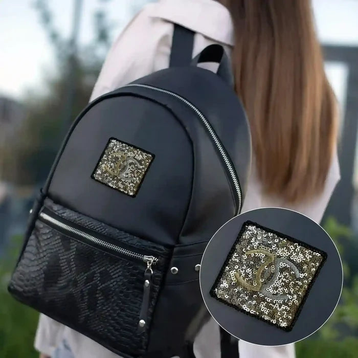 Sequins Embroidery Square Patch
