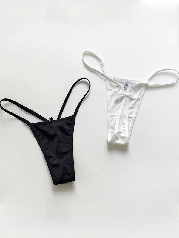 Sexy Solid Color T-back Panties