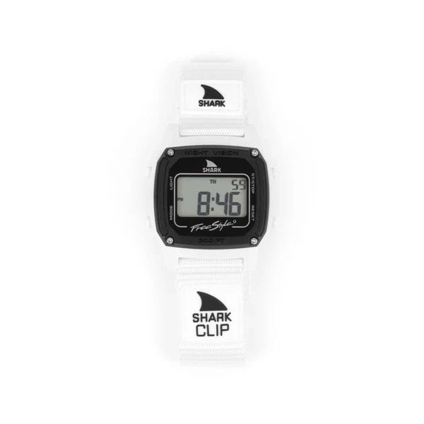 Freestyle Shark Classic Clip Powder watch strap and display detail