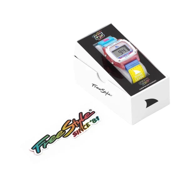 Freestyle Shark Classic Leash Spark 45th Anniversary watch strap and display detail