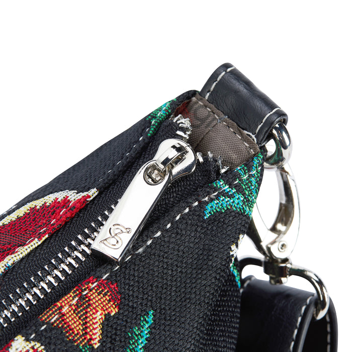SLOU-FKPOP | Slouch Bag - Frida Kahlo Poppy Black