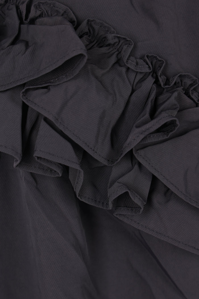 SR frill trousers in nylon