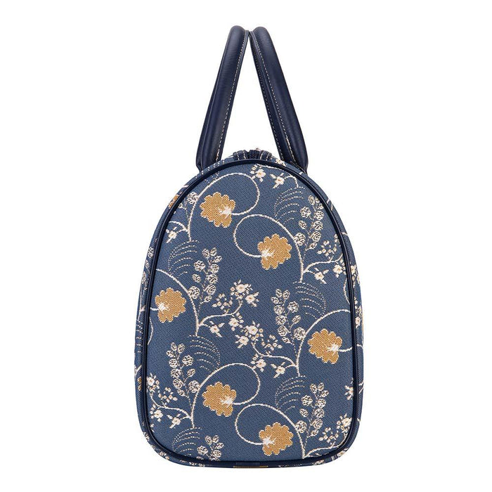 TRAV-AUST | JANE AUSTEN BLUE TRAVEL BAG WEEKEND GYM HOLDALL - www.signareusa.com