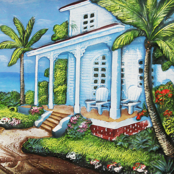 Urban Designs 2-Piece 3-D Set Artisan Wall Art - Tropical Beach House
