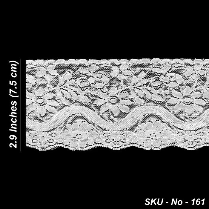 White Wavy Floral Lace | SKU-161