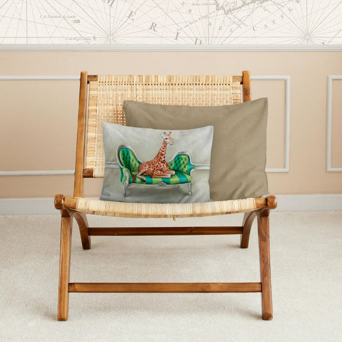 Wildlife At Leisure Decorative Pillow Cover - Giraffe